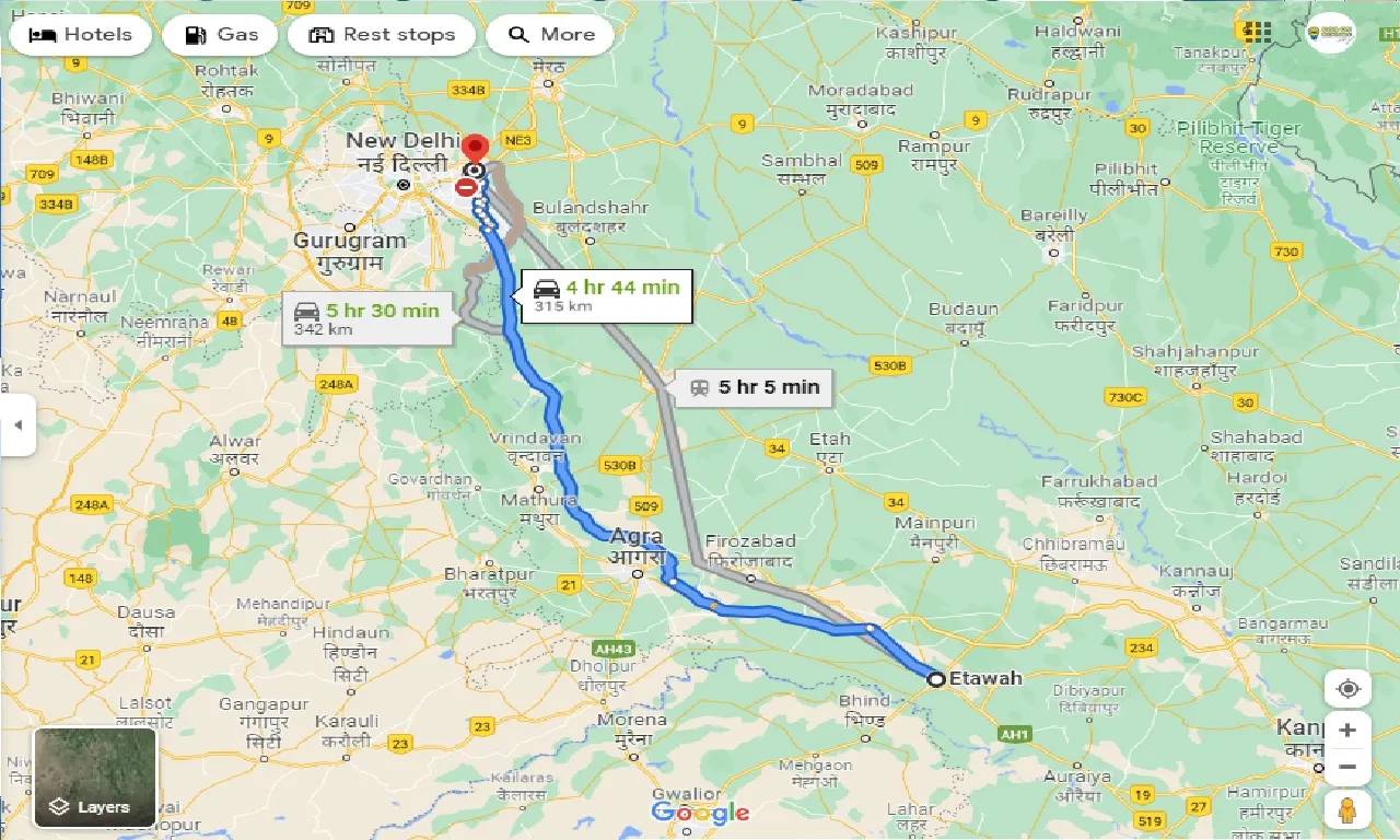 etawah-to-ghaziabad-one-way