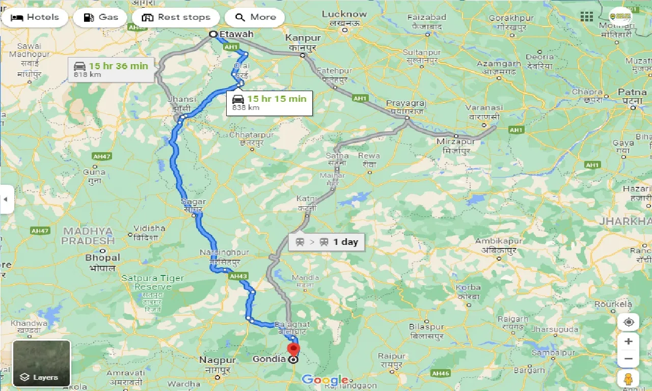etawah-to-gondia-one-way