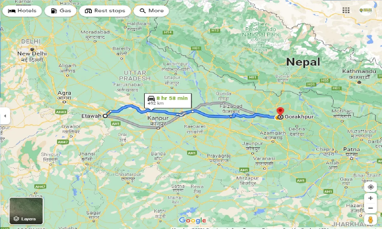 etawah-to-gorakhpur-one-way