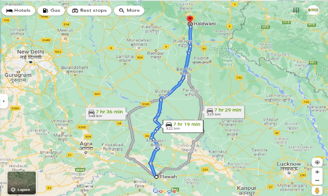 etawah-to-haldwani-taxi