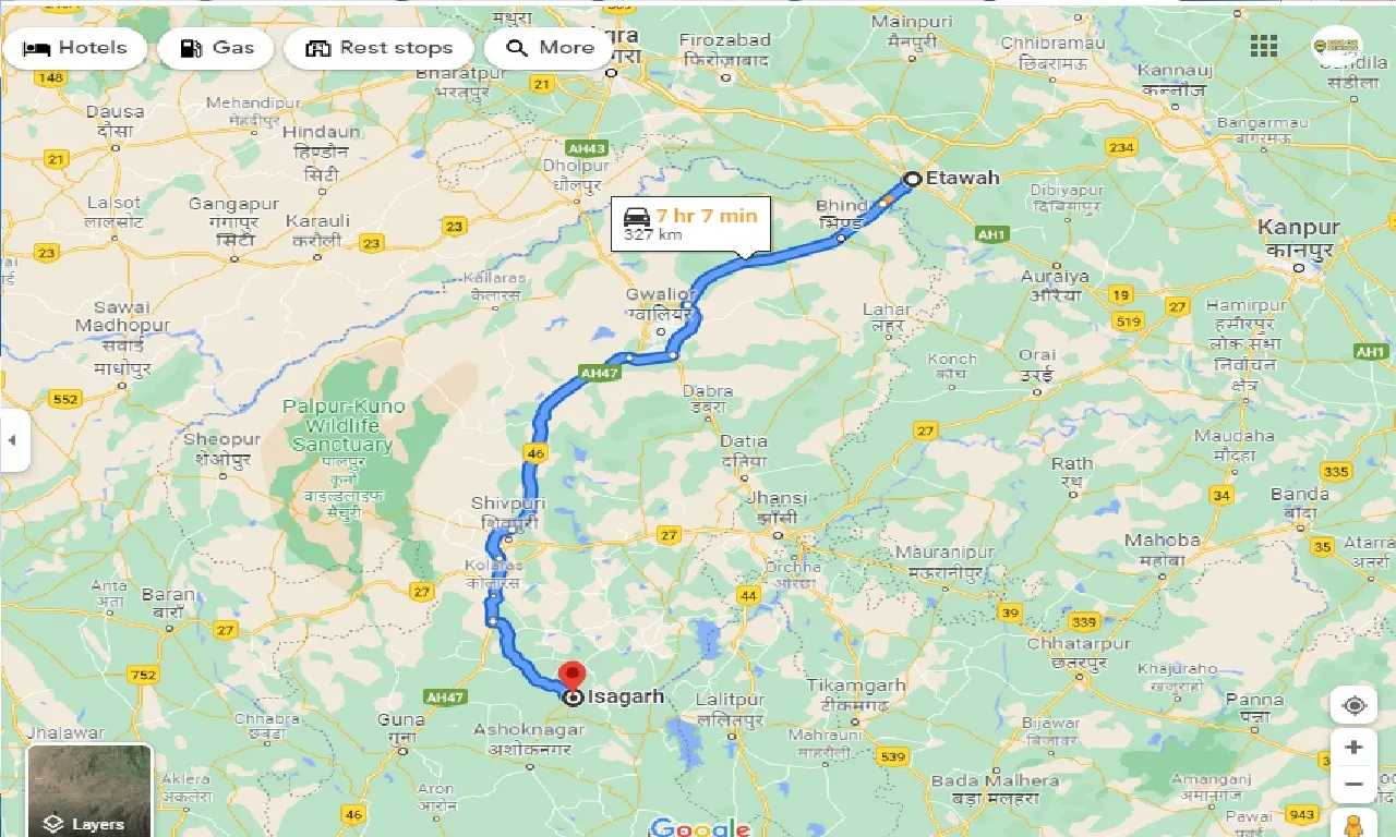 etawah-to-isagarh-taxi