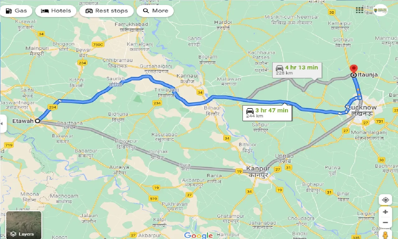 etawah-to-itaunja-taxi