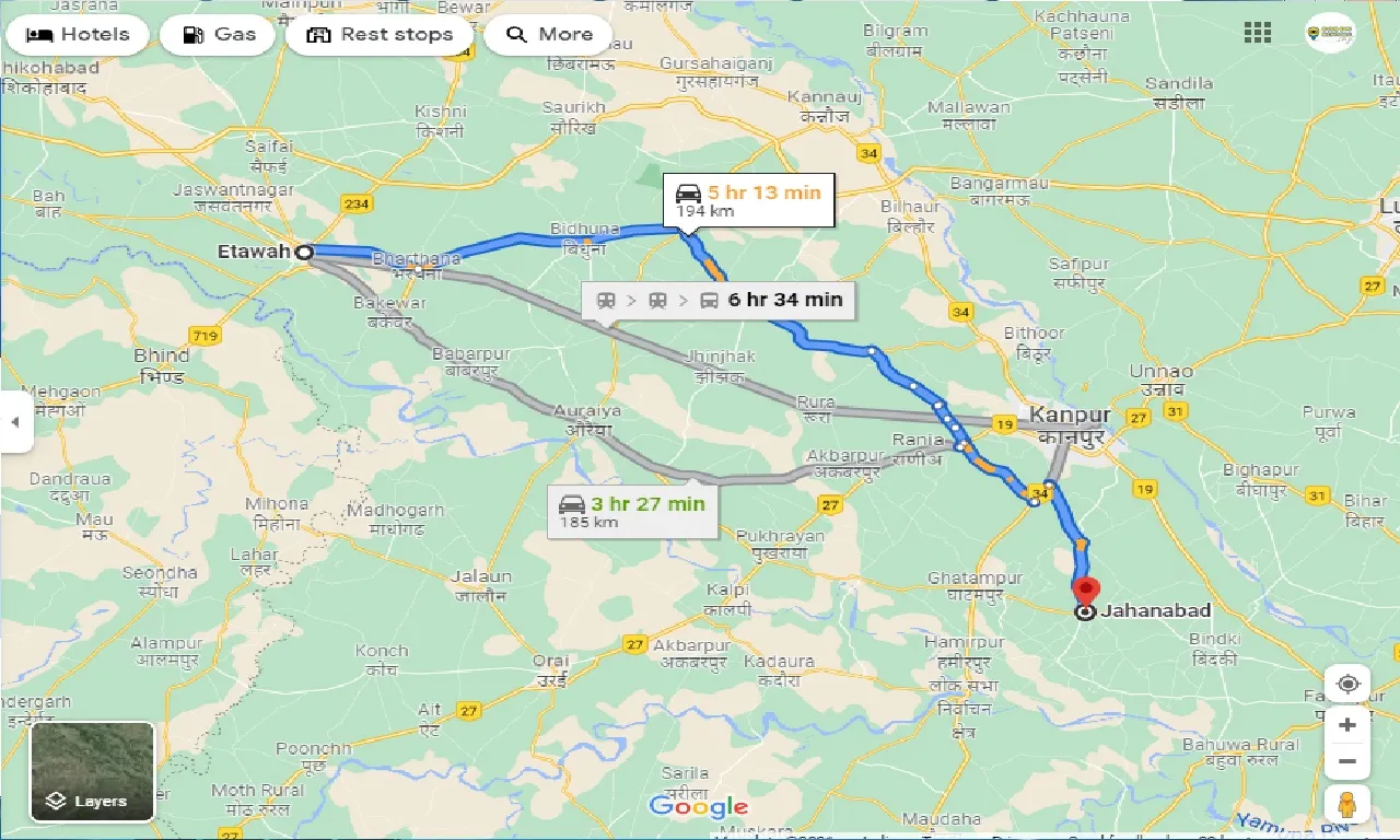 etawah-to-jahanabad-one-way