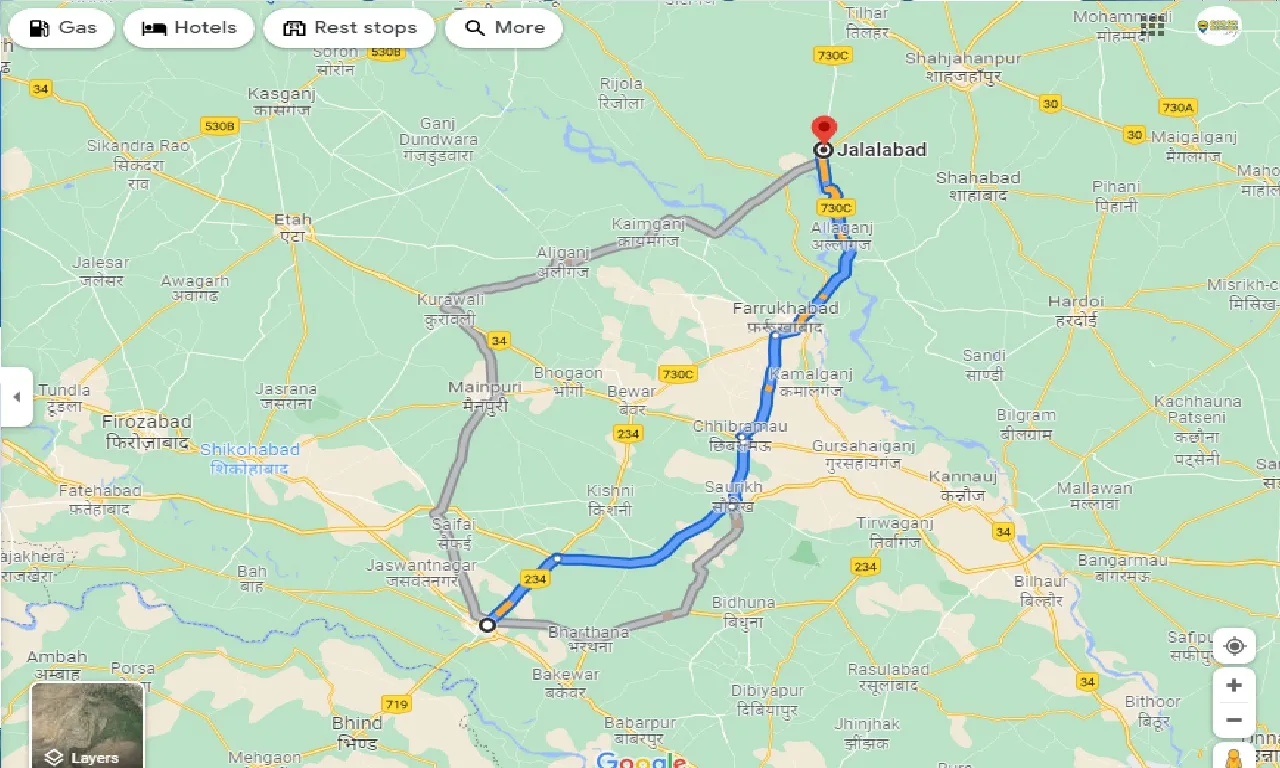 etawah-to-jalalabad-one-way