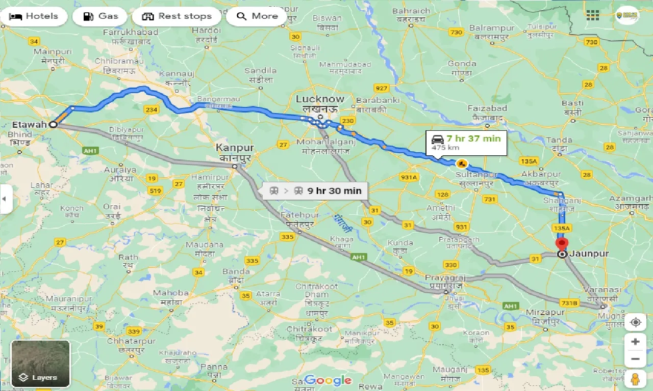 etawah-to-jaunpur-taxi