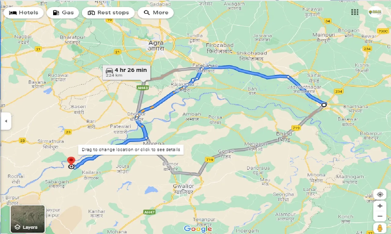 etawah-to-jhundpura-taxi