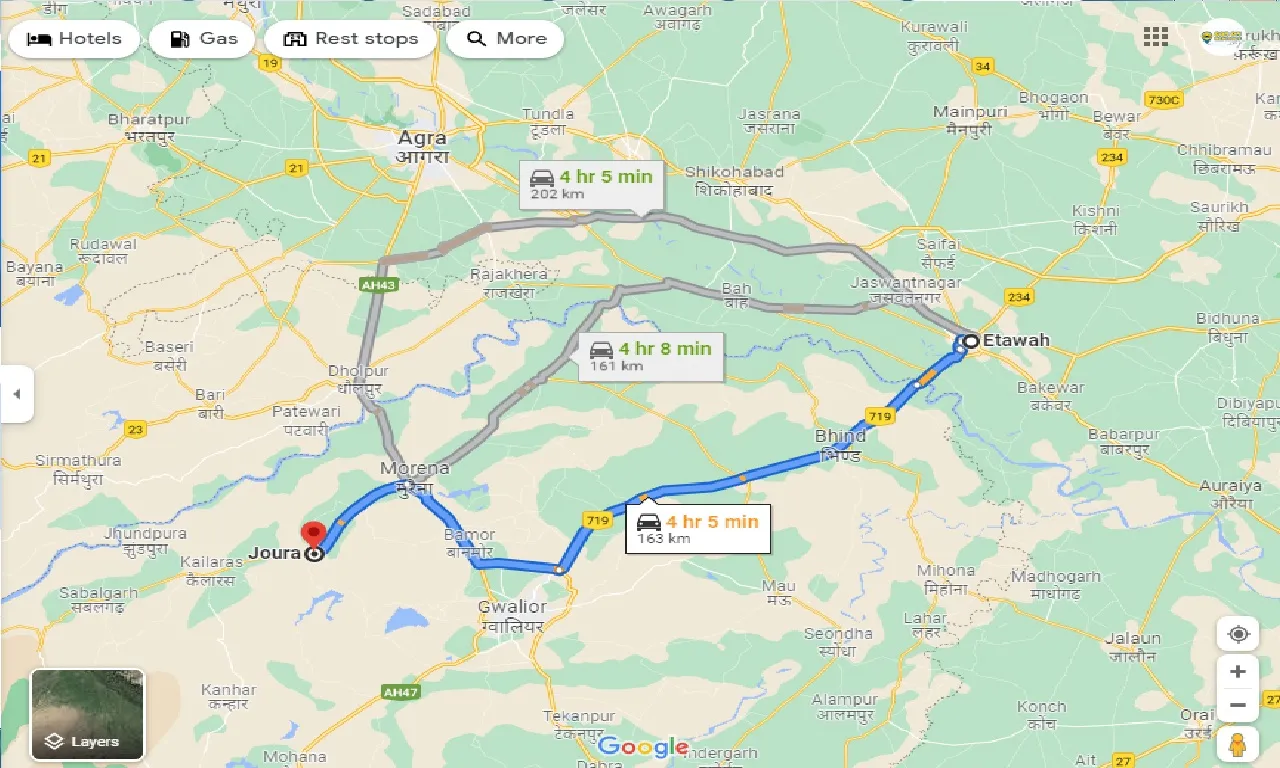 etawah-to-joura-one-way