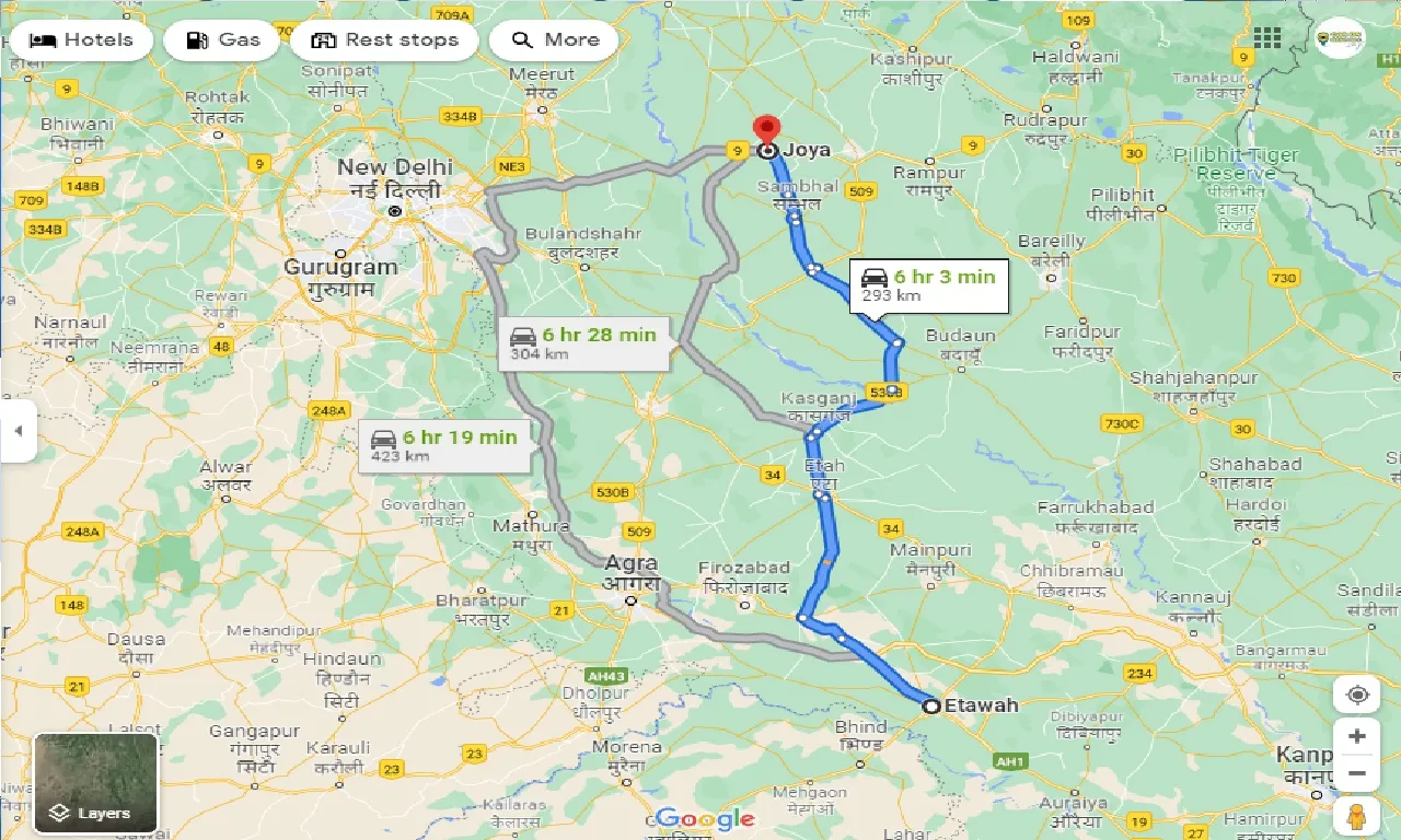 etawah-to-joya-taxi