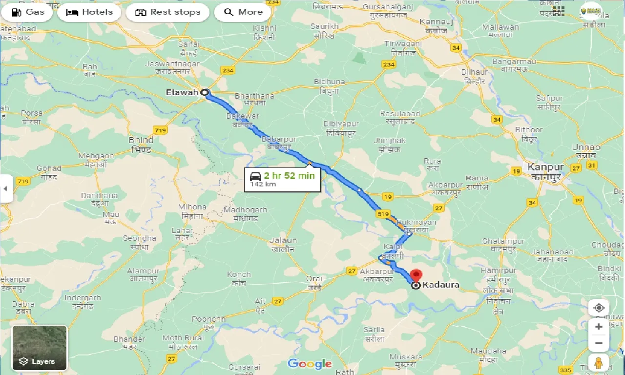 etawah-to-kadaura-taxi