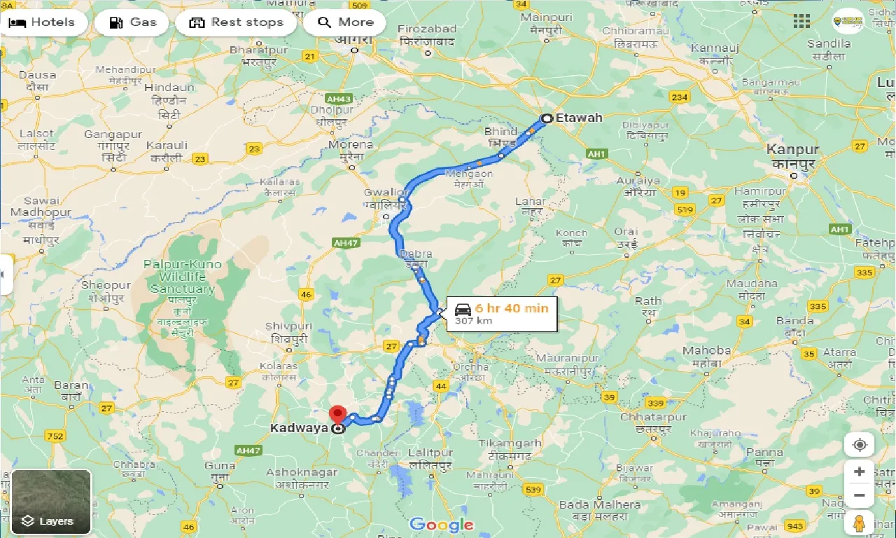 etawah-to-kadwaya-taxi