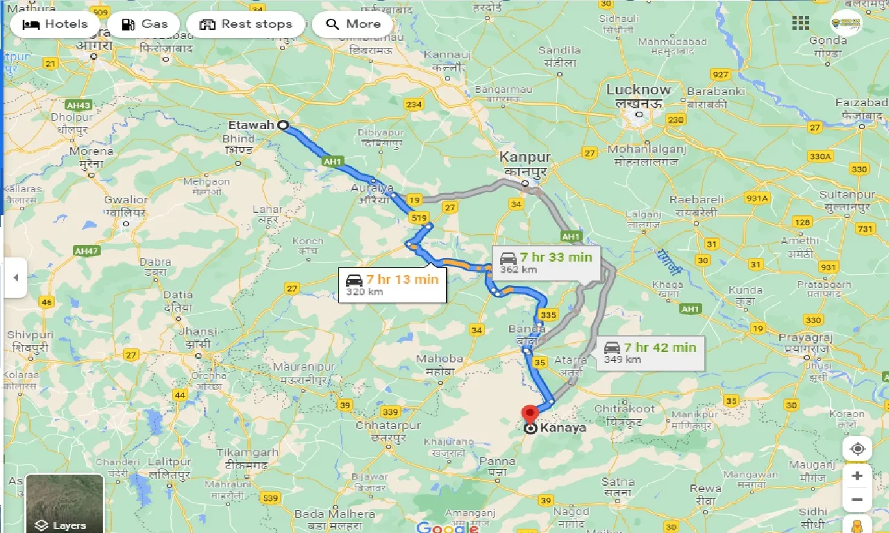 etawah-to-kanaya-one-way