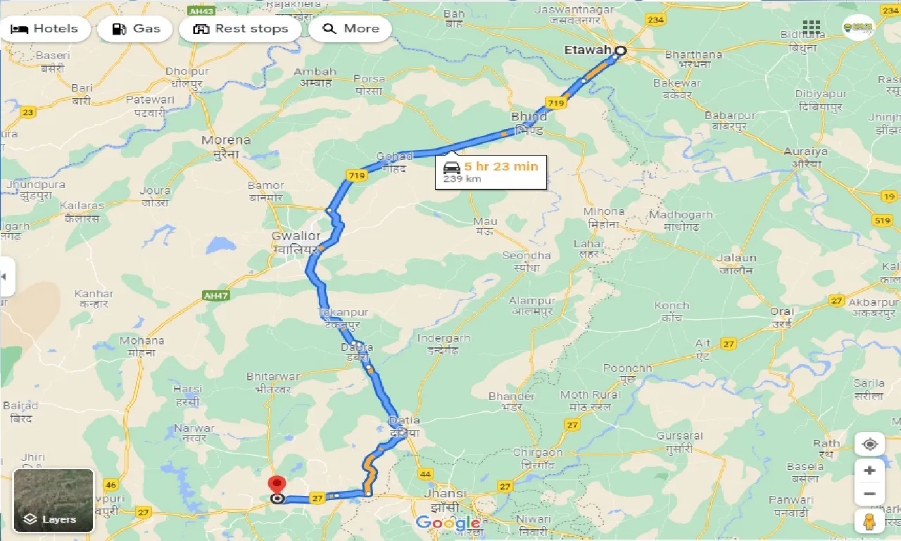 etawah-to-karera-taxi