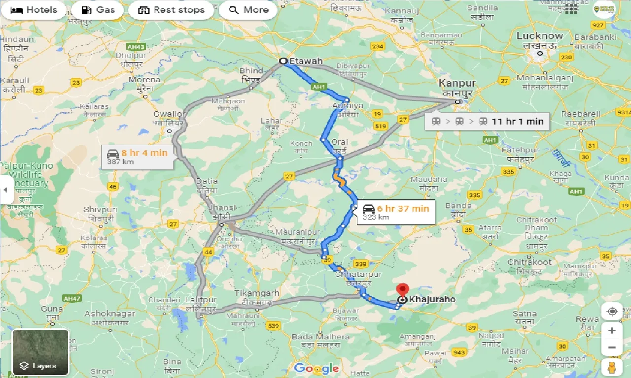 etawah-to-khajuraho-one-way