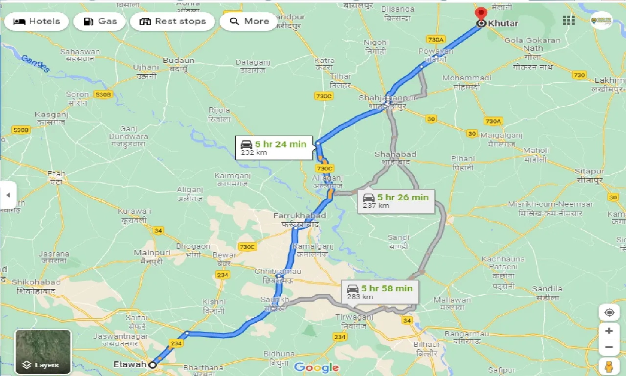 etawah-to-khutar-one-way