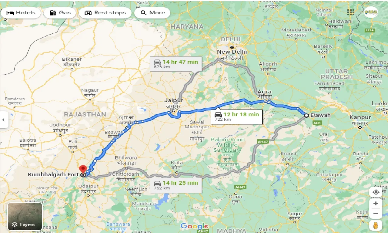 etawah-to-kumbhalgarh-one-way