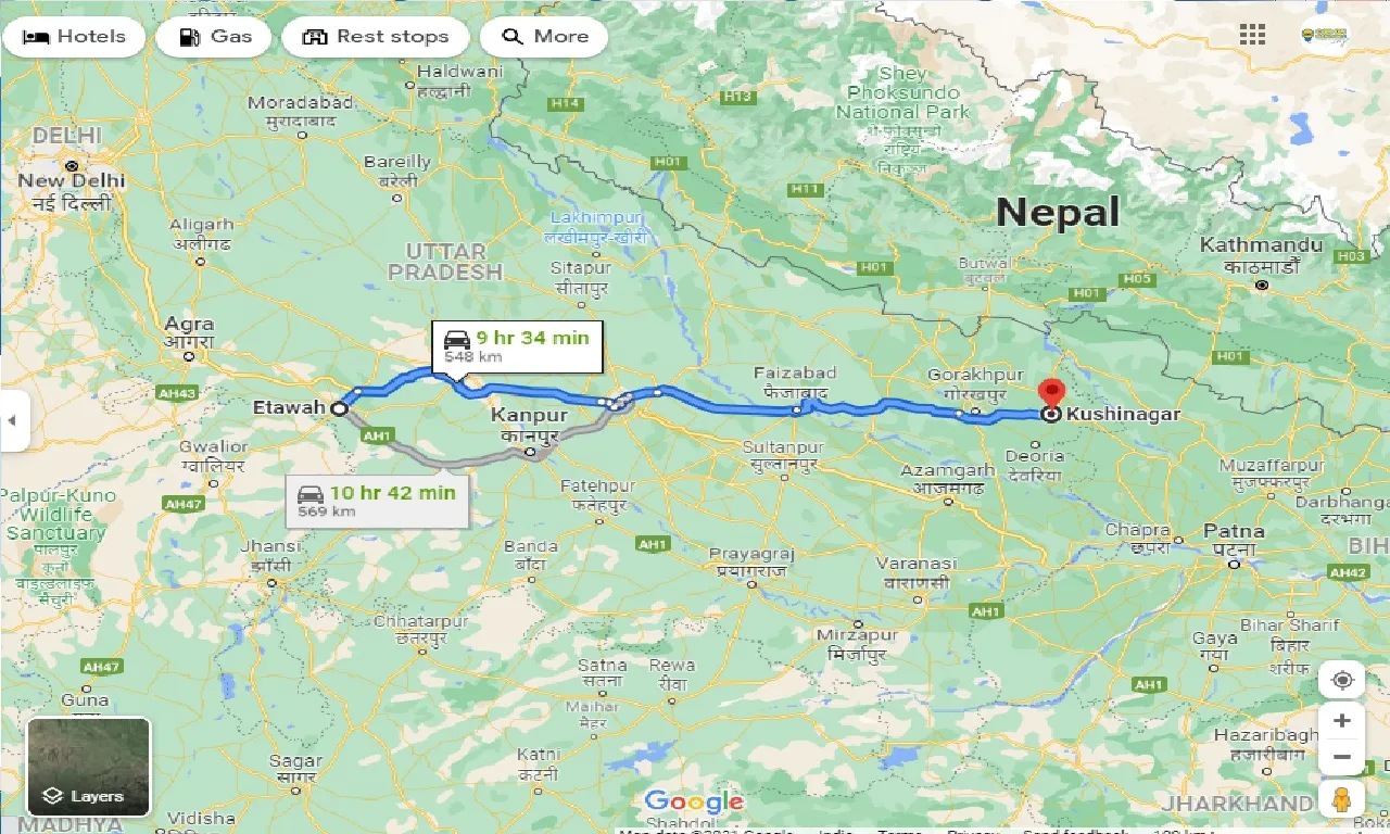 etawah-to-kushinagar-one-way