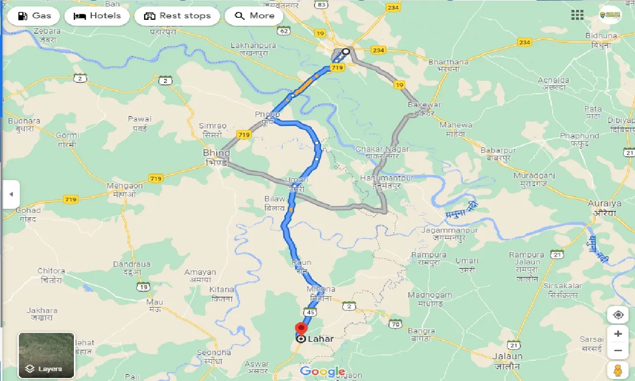 etawah-to-lahar-taxi