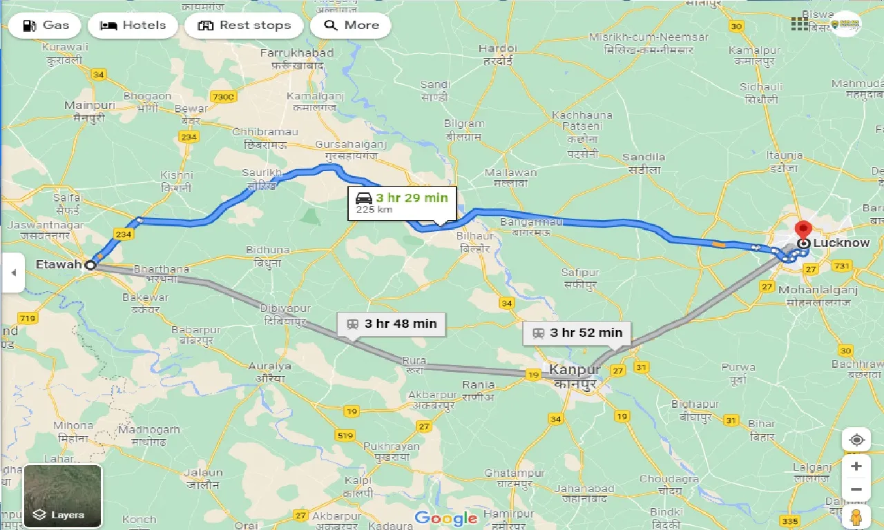 etawah-to-lucknow-taxi