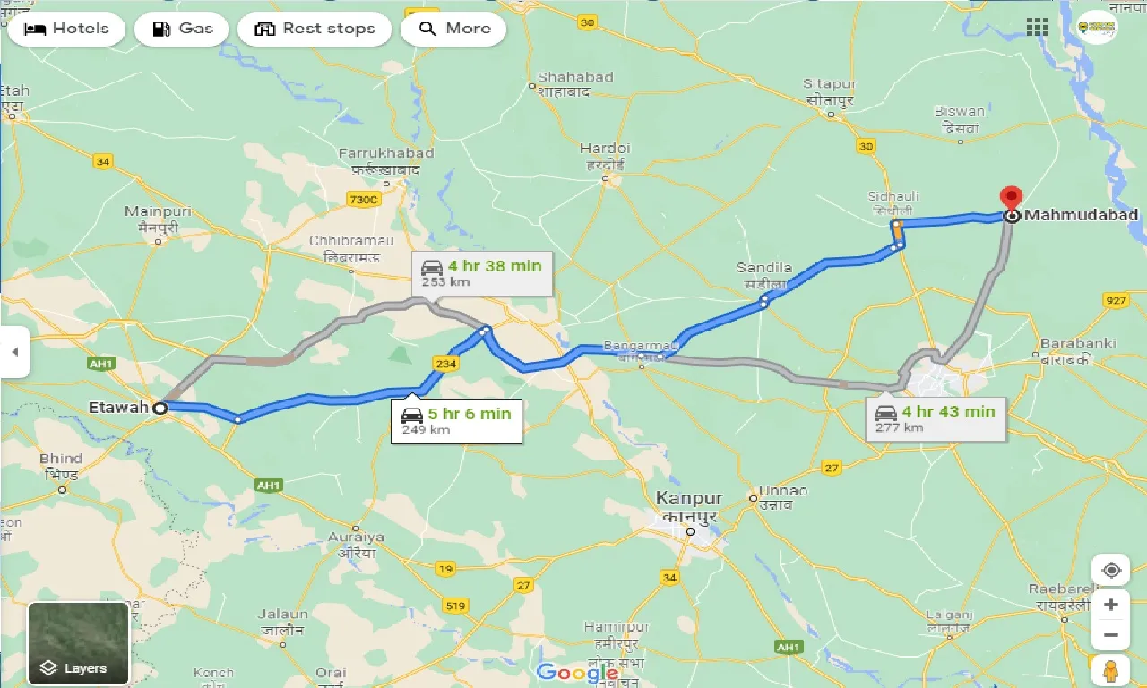etawah-to-mahmudabad-taxi