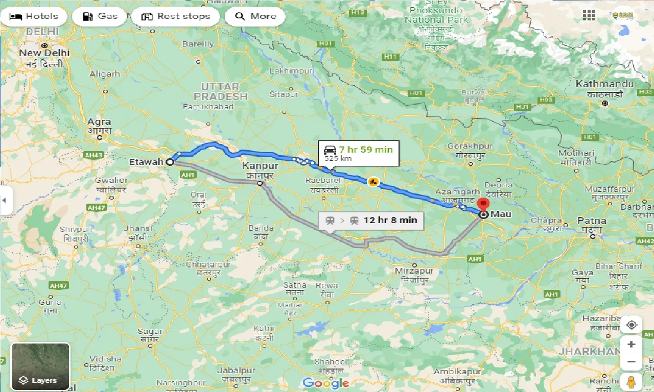 etawah-to-mau-taxi