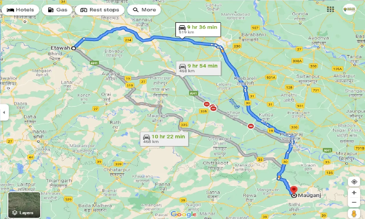 etawah-to-mauganj-one-way