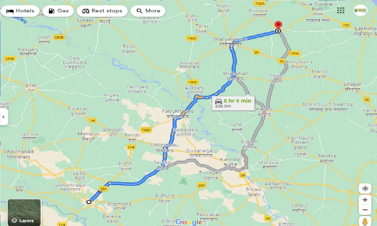 etawah-to-mohammadi-one-way