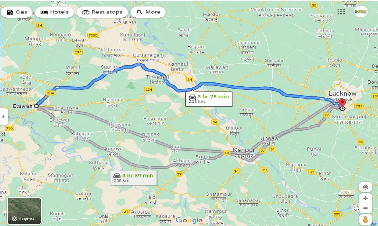 etawah-to-mohanlalganj-one-way