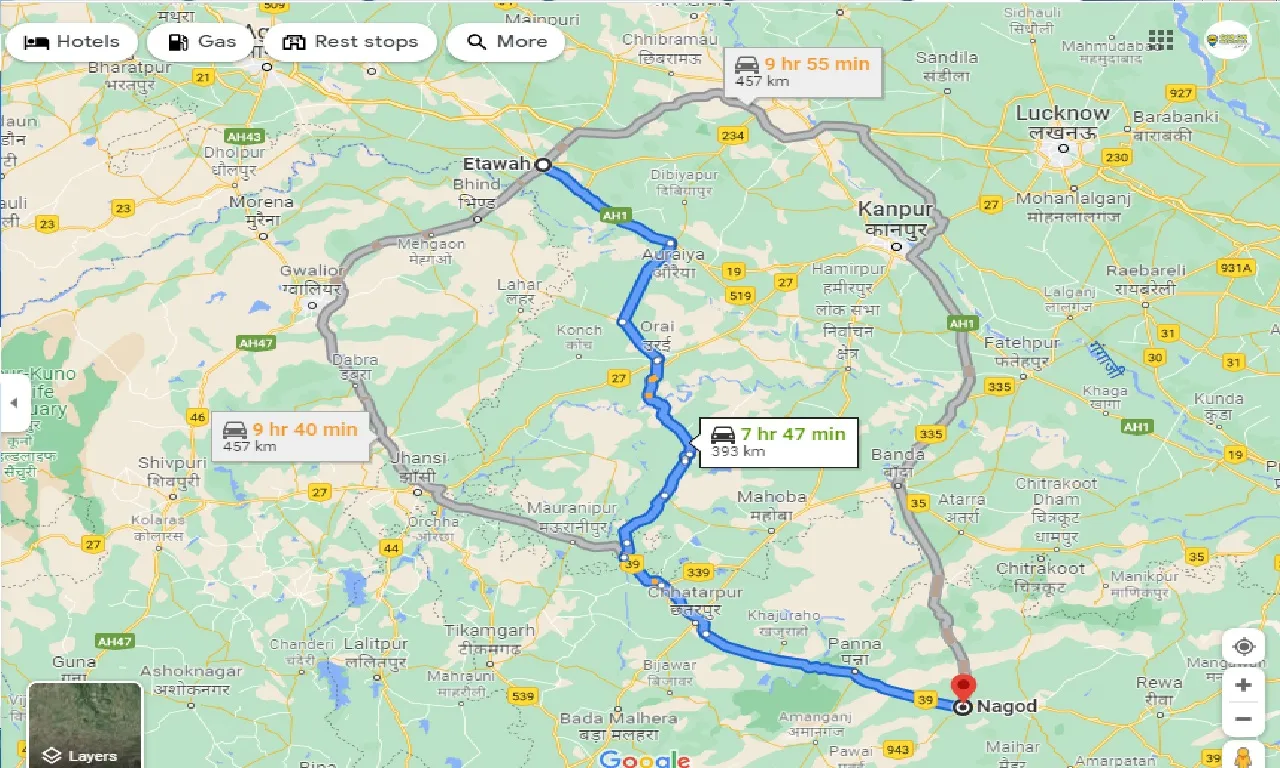 etawah-to-nagod-one-way