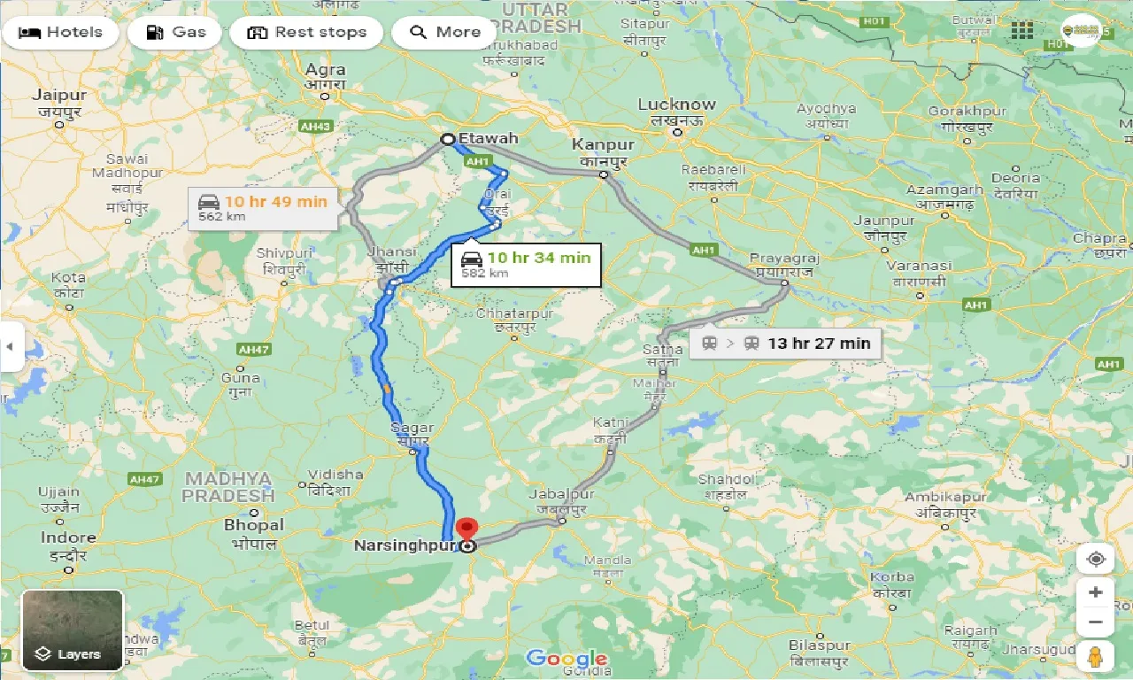 etawah-to-narsinghpur-one-way