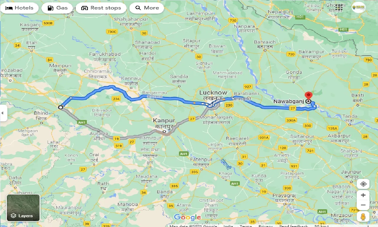 etawah-to-nawabganj-one-way