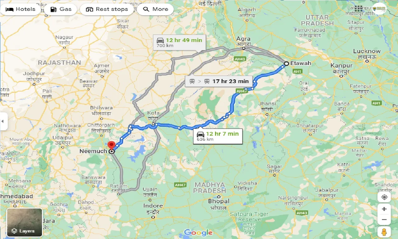 etawah-to-neemuch-taxi