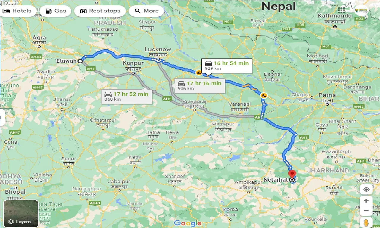 etawah-to-netarhat-one-way
