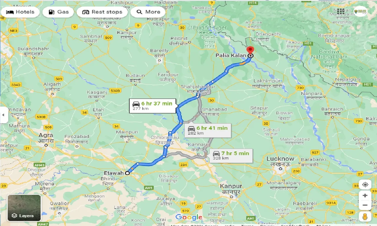 etawah-to-palia-kalan-taxi