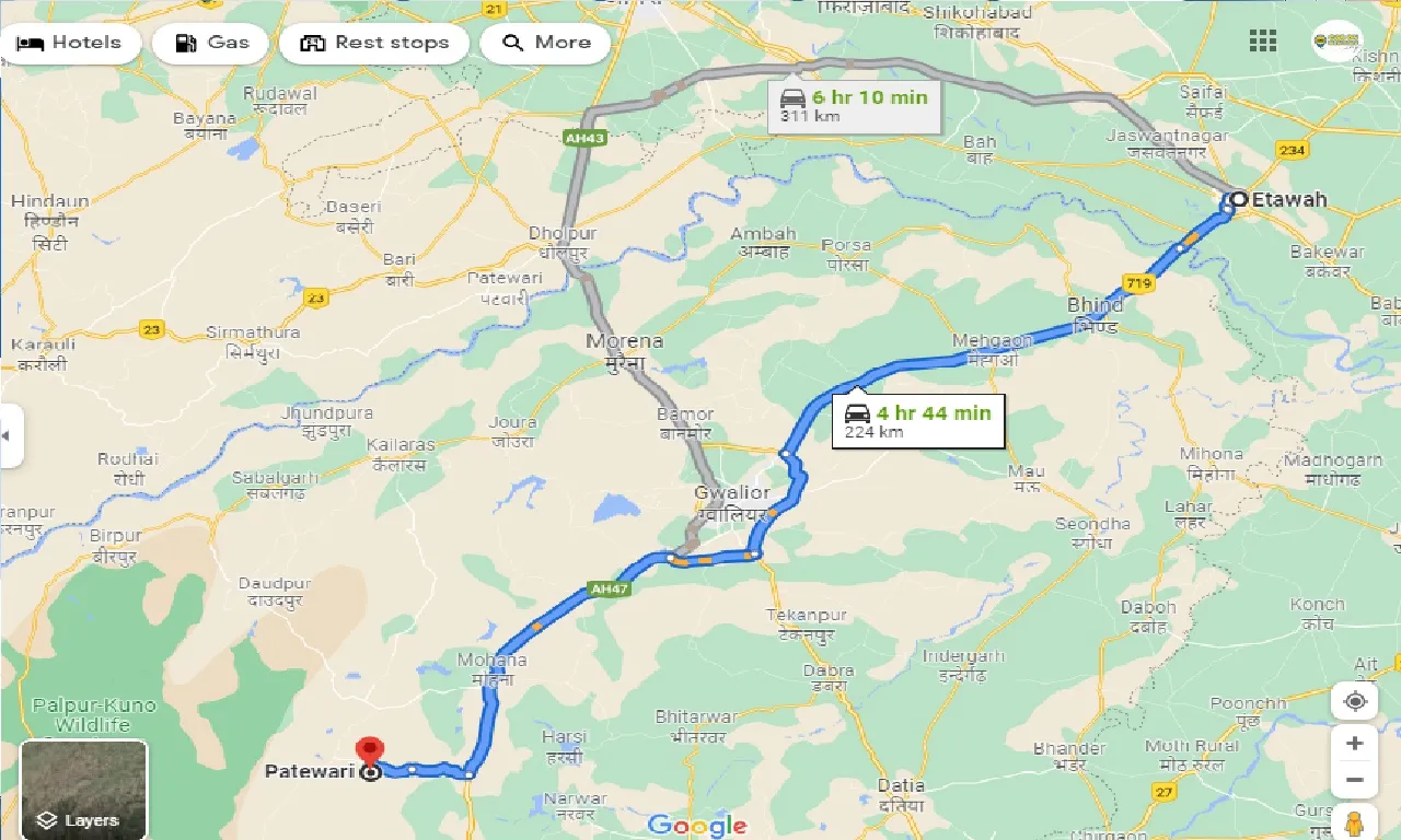 etawah-to-patewari-taxi
