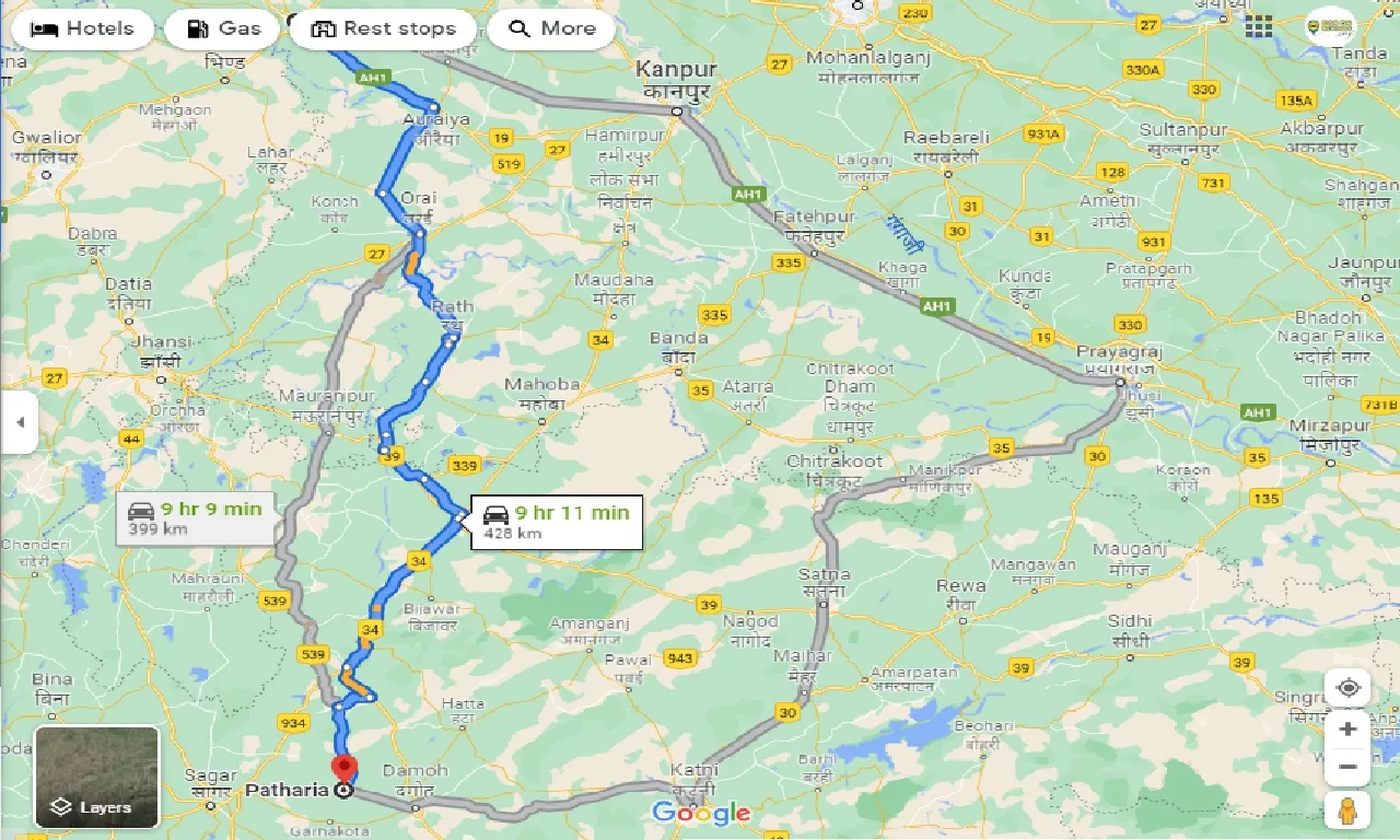 etawah-to-patharia-one-way