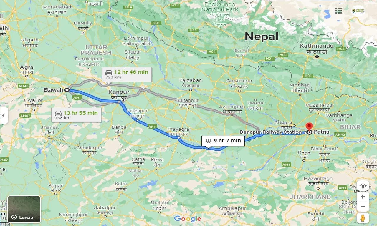 etawah-to-patna-taxi
