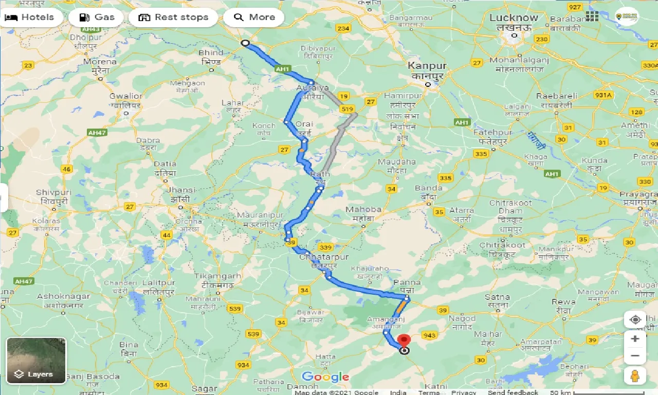 etawah-to-pawai-one-way