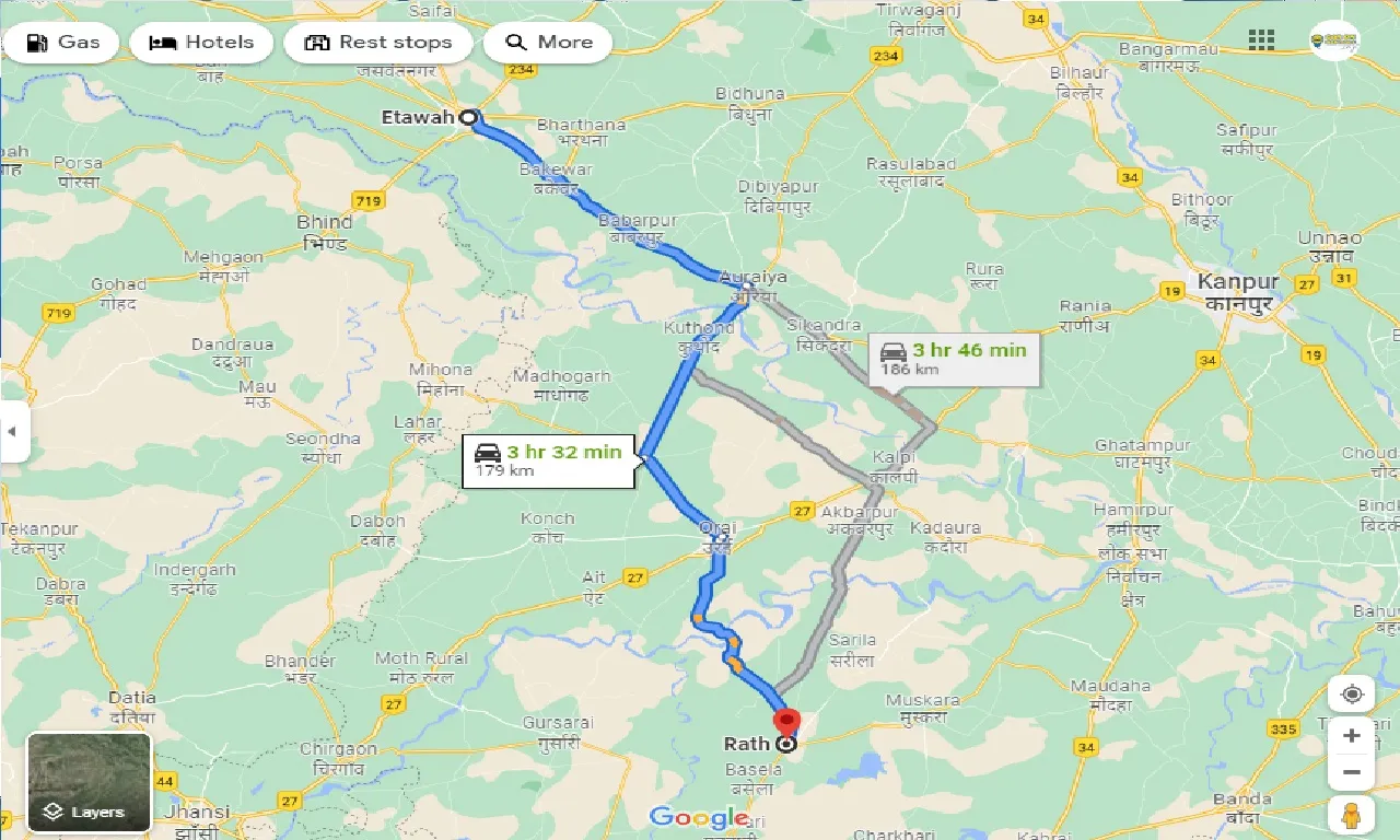 etawah-to-rath-taxi