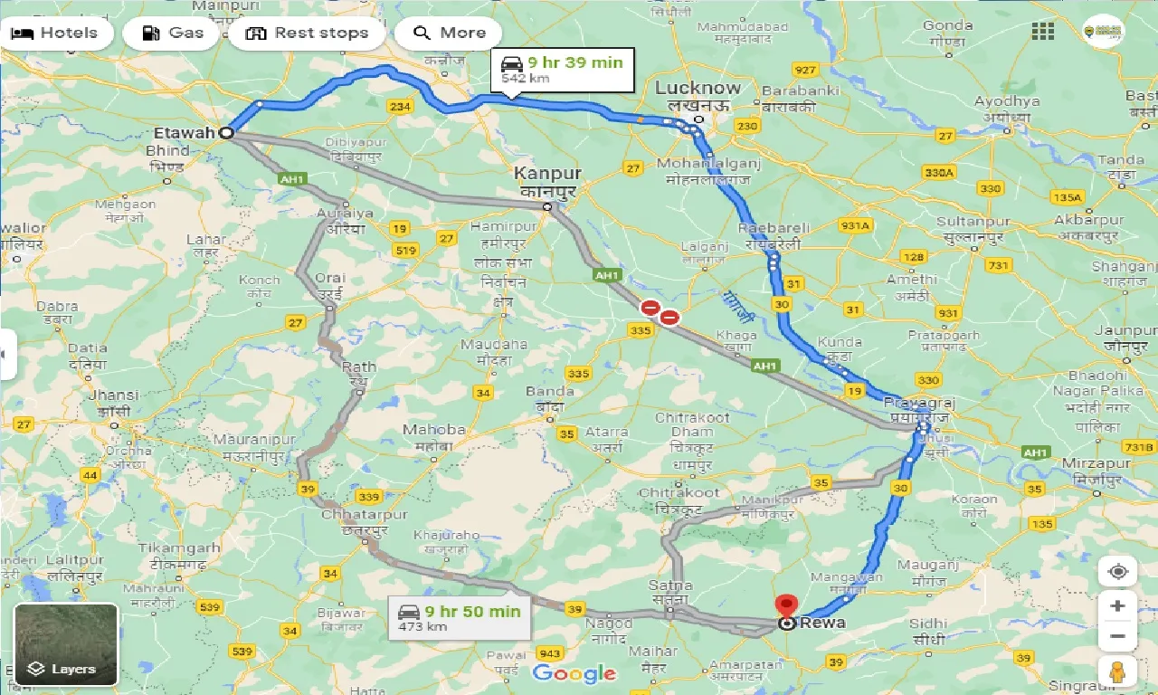etawah-to-rewa-taxi