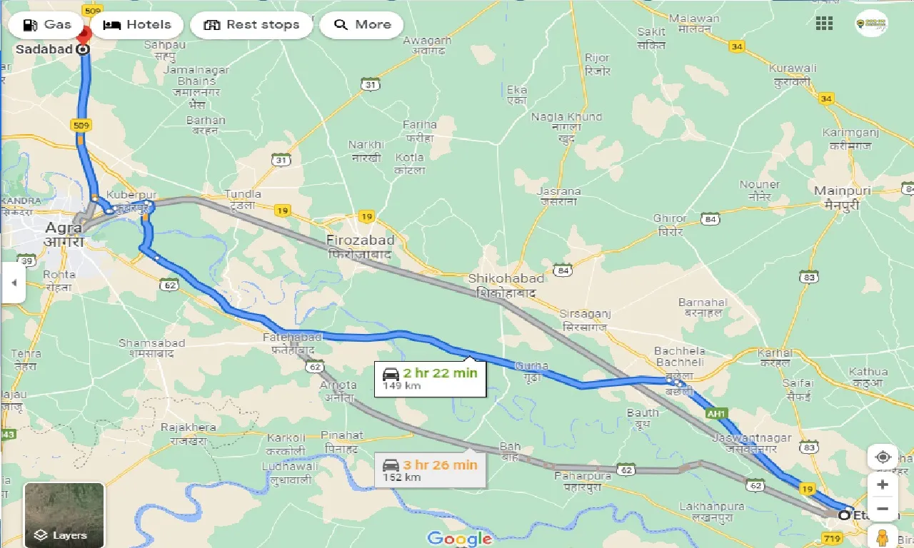 etawah-to-sadabad-taxi
