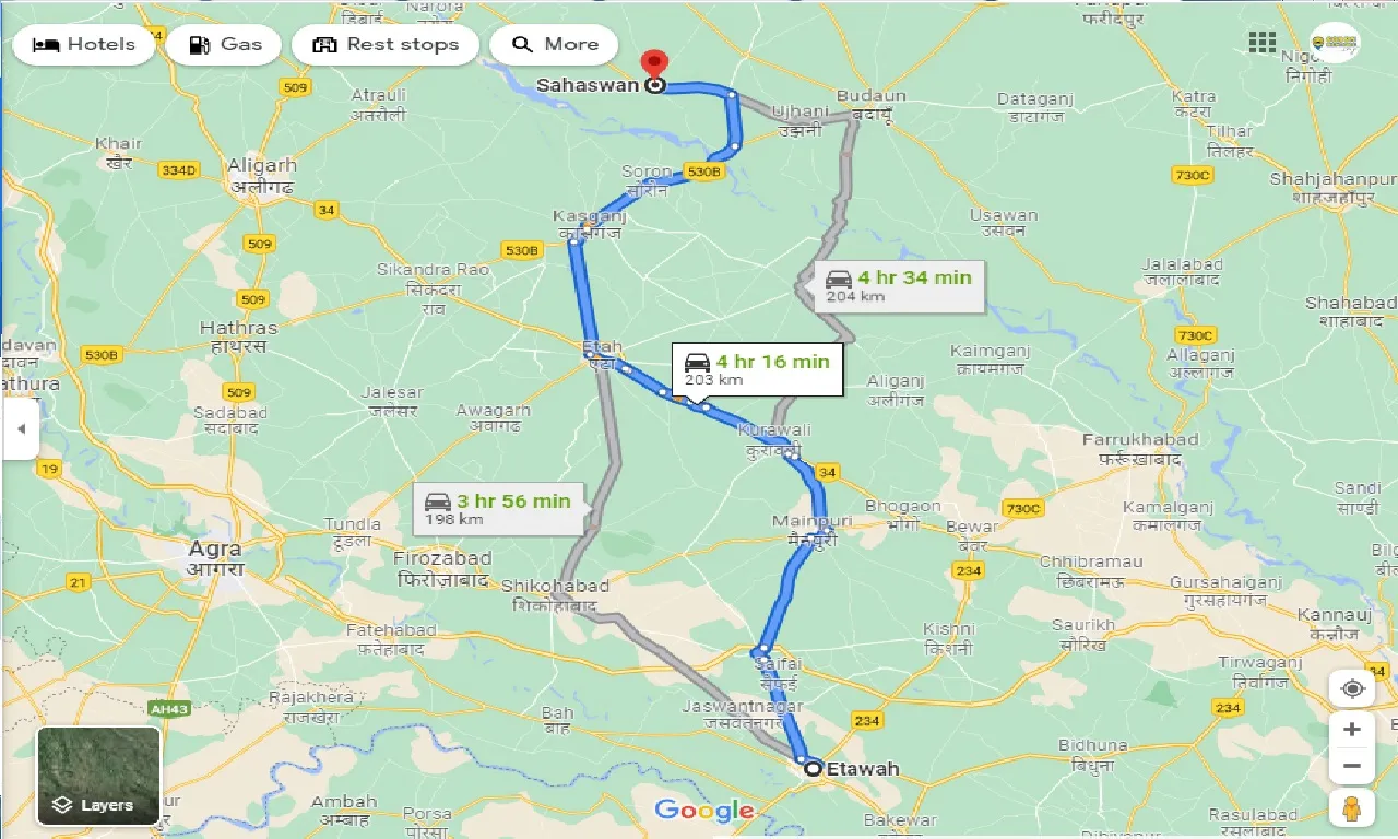 etawah-to-sahaswan-one-way