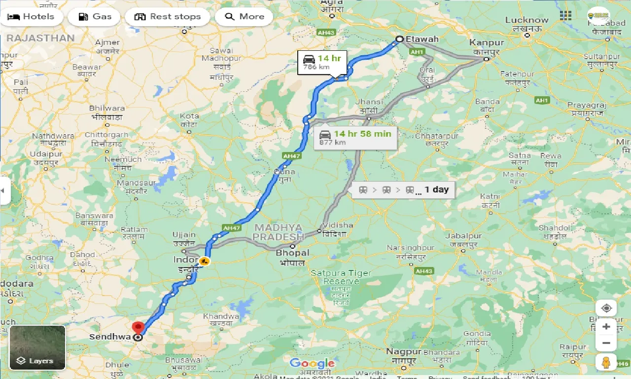etawah-to-sendhwa-taxi