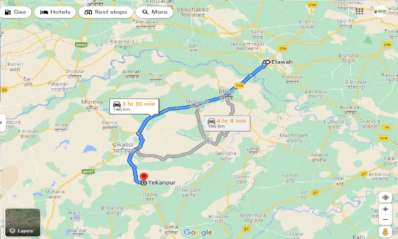 etawah-to-tekanpur-one-way