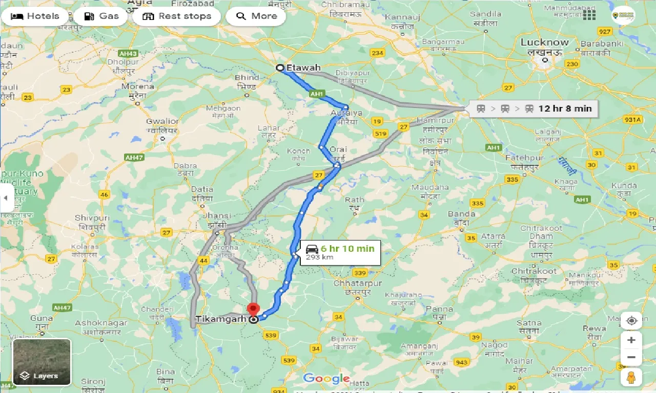 etawah-to-tikamgarh-one-way