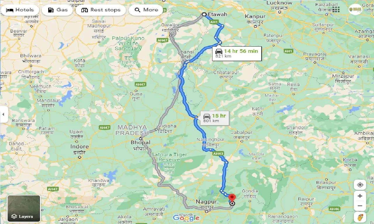 etawah-to-tumsar-taxi
