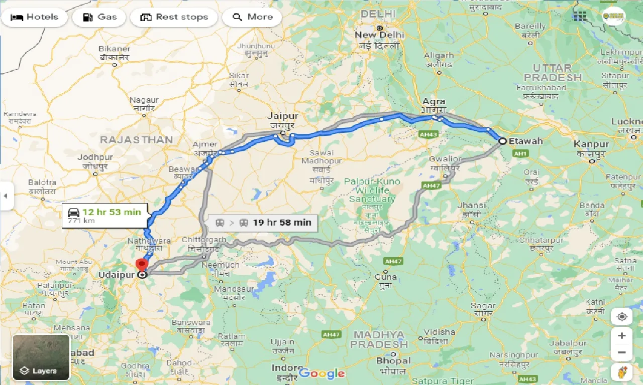 etawah-to-udaipur-taxi