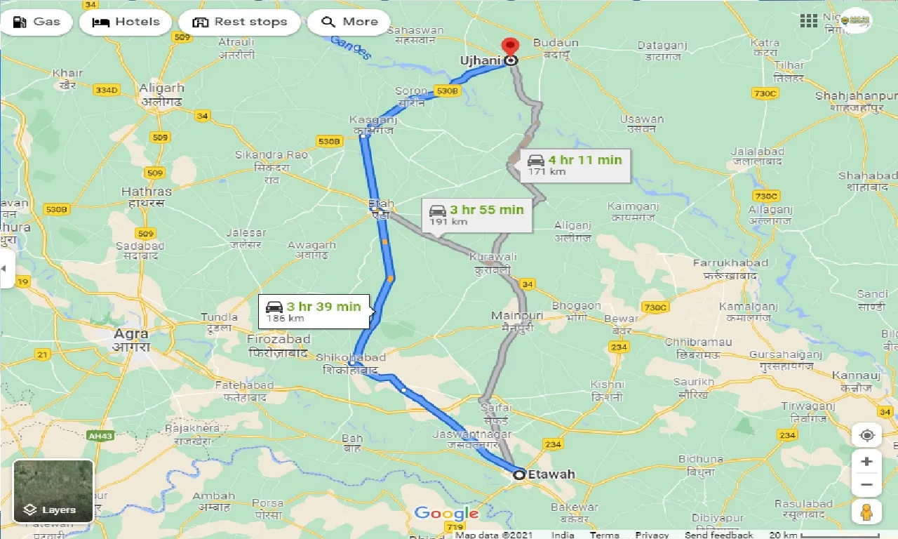 etawah-to-ujhani-taxi