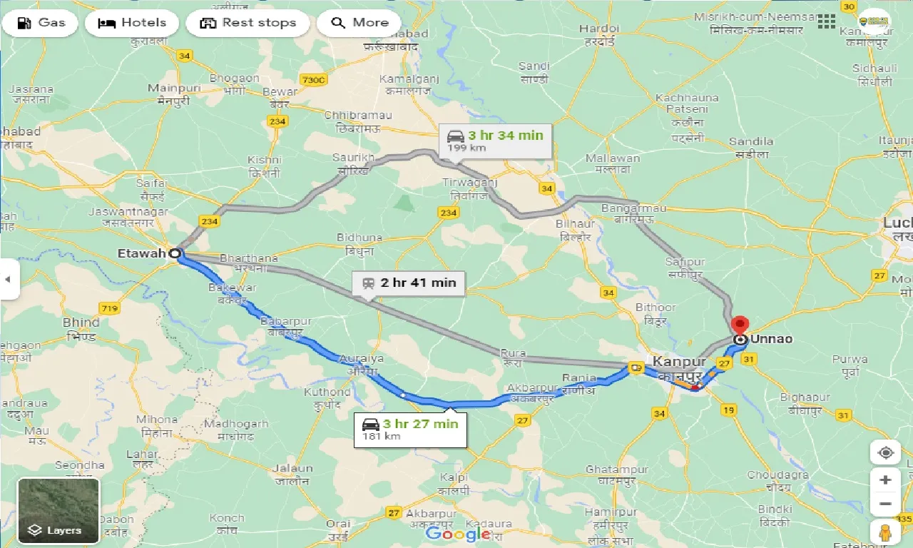 etawah-to-unnao-taxi