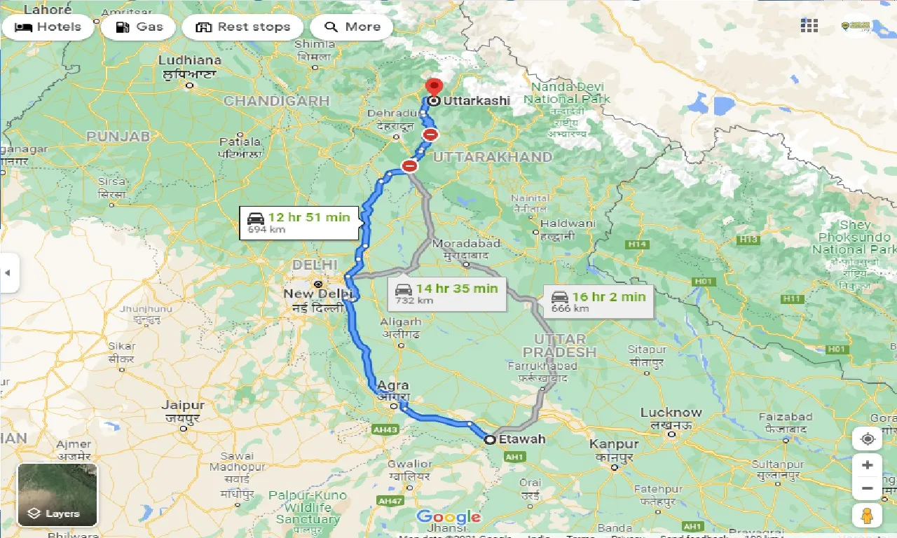 etawah-to-uttarkashi-one-way