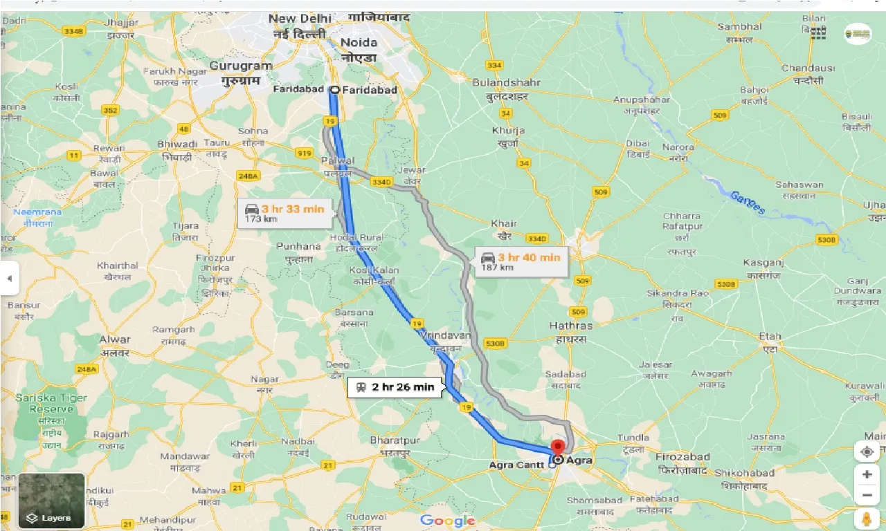faridabad-to-agra-city-one-way